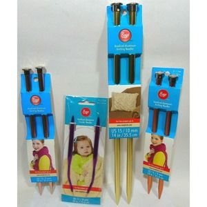 Knitting Needles Boye 4 Sets Aluminum Anodized Circular Blankets Baby NEW Gift